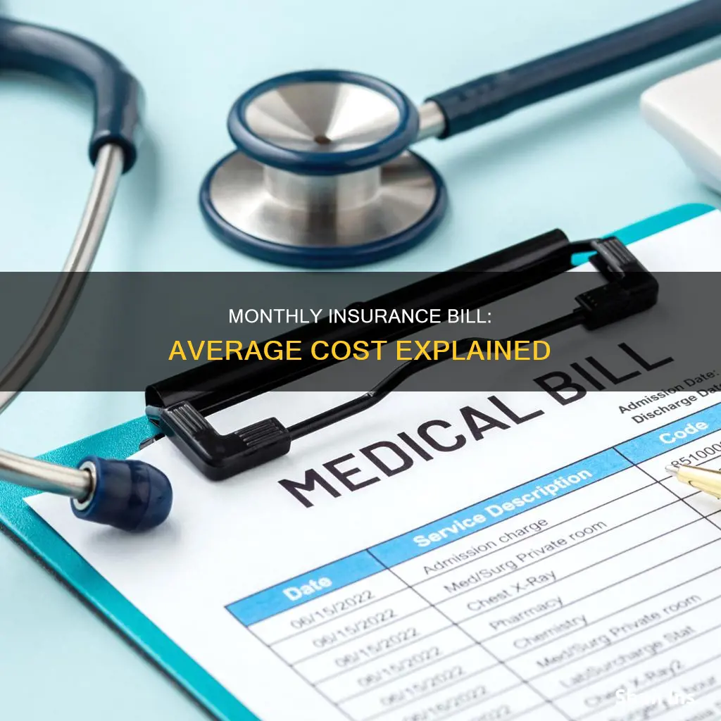 what is the average insurance payment bill a month