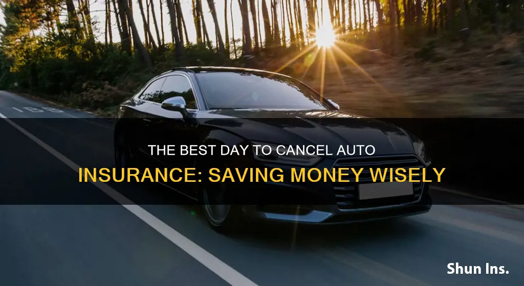 what is the best day to cancel auto insurance