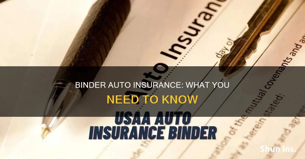 what is the binder auto insurance