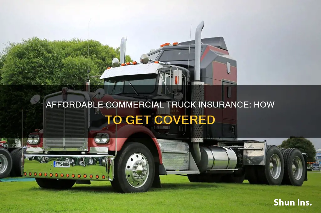what is the cheapest commercial truck insurance
