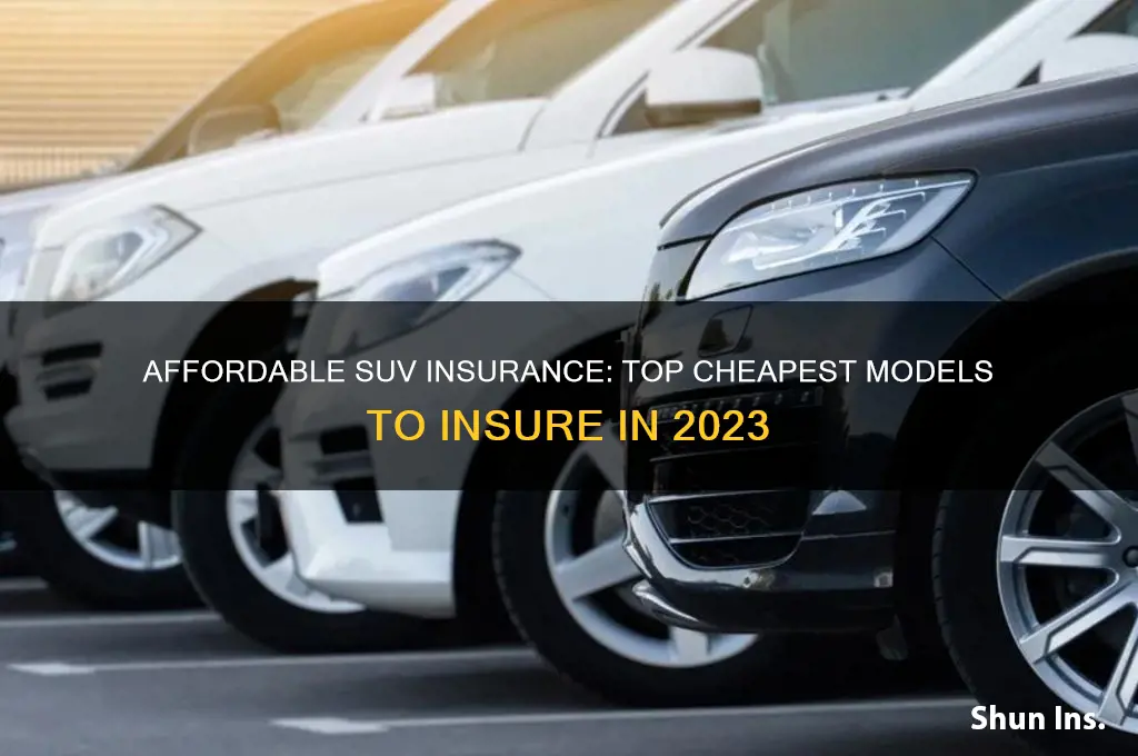 what is the cheapest suv to insure