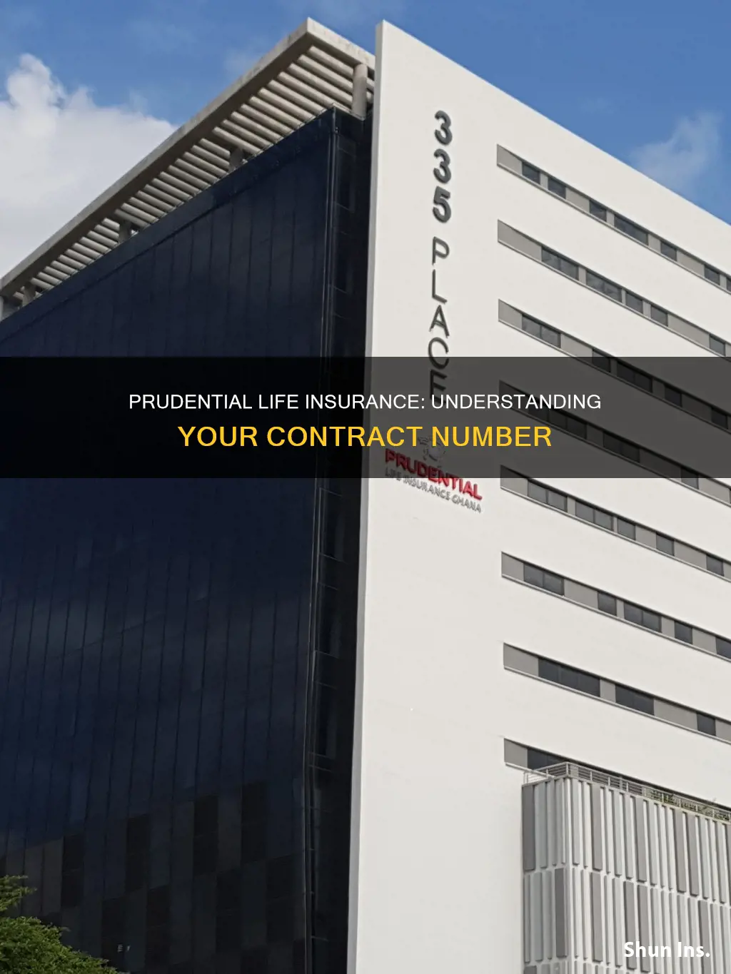 what is the contract number on prudential life insurance