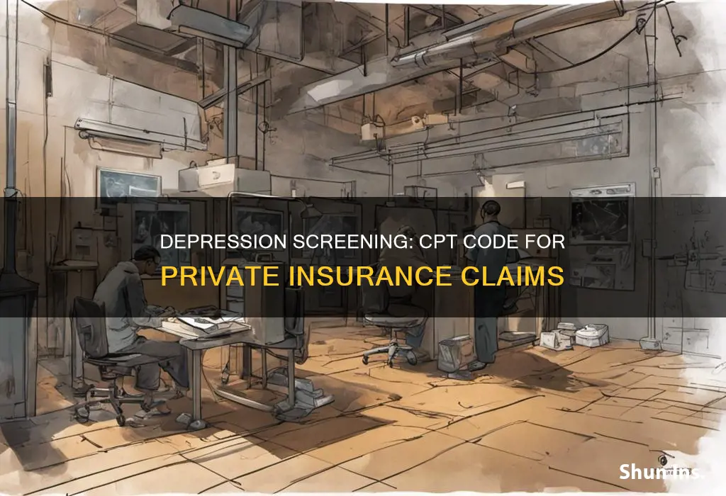 what is the cpt for depression screening for private insurance