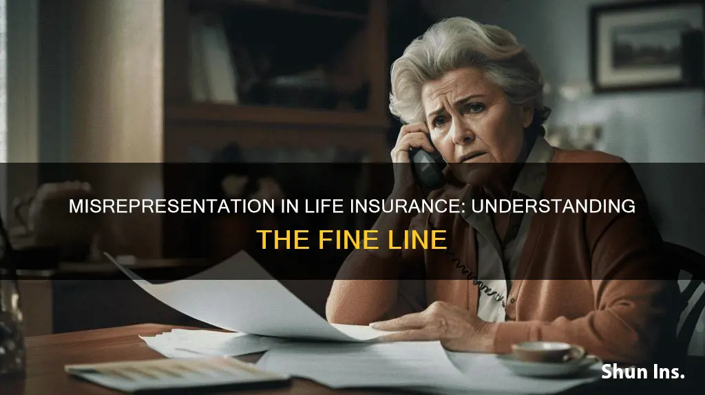 what is the definition of misrepresentation in life insurance