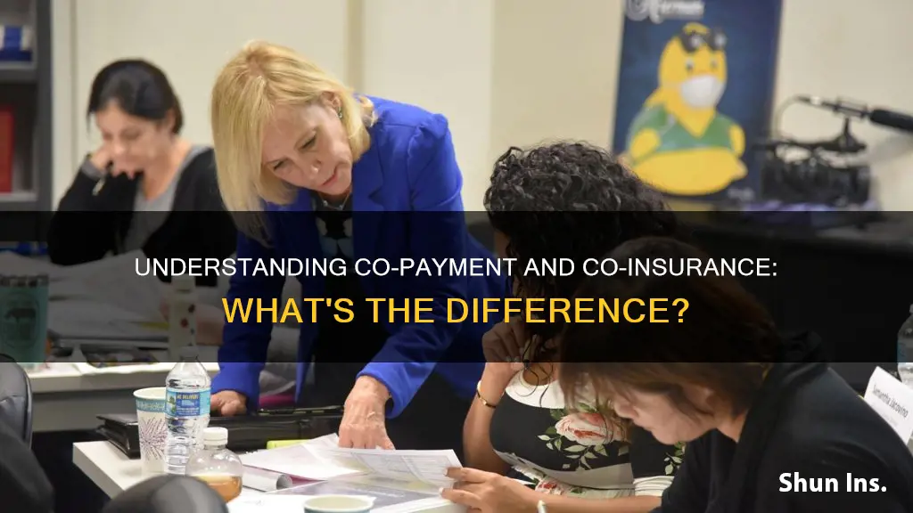 what is the difference between a co-payment and co-insurance