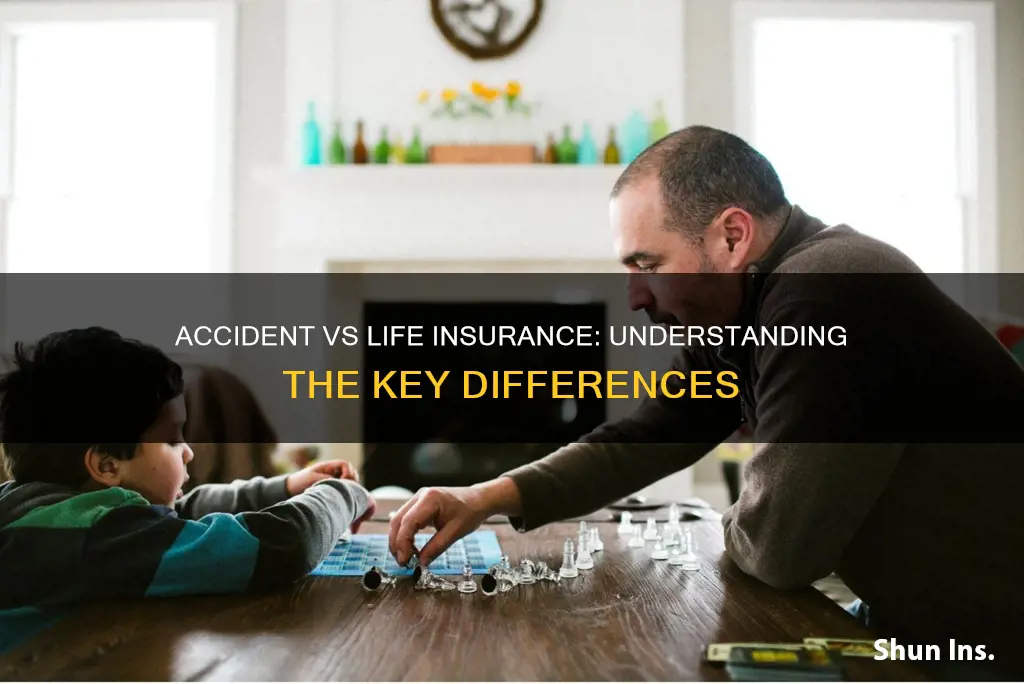 what is the difference between accident insurance and life insurance