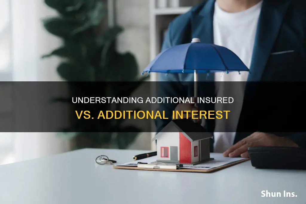 what is the difference between additional insured and additional interest