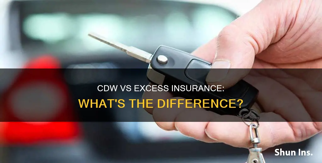 what is the difference between cdw and excess insurance