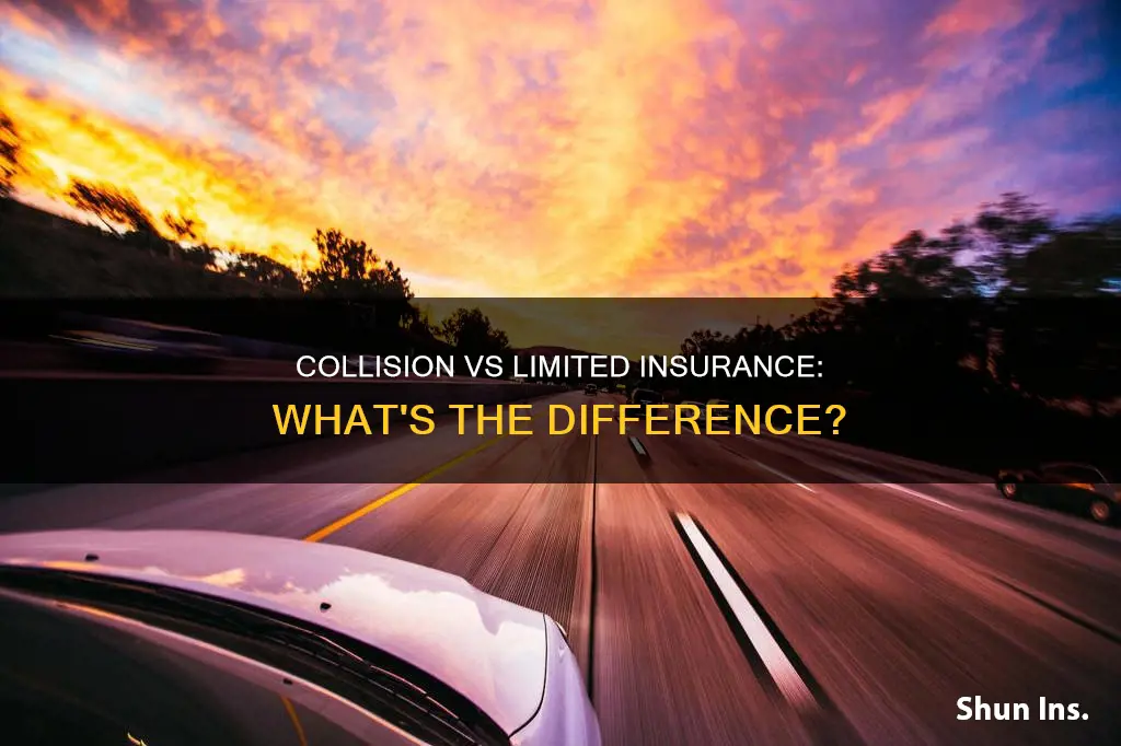 what is the difference between collision insurance and limited insurance