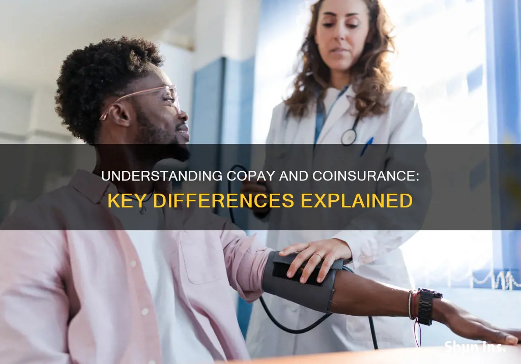 what is the difference between copay and co-insurance