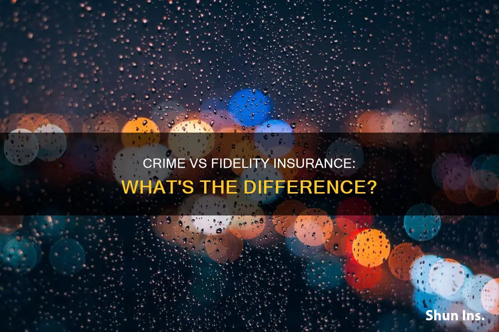 what is the difference between crime and fidelity insurance