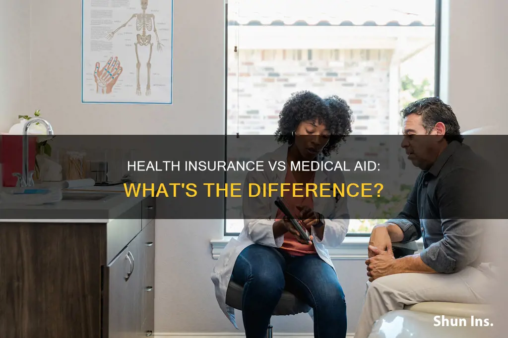 what is the difference between health insurance and medical aid