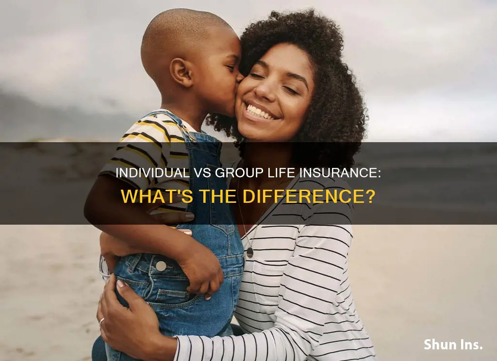 what is the difference between individual and group life insurance