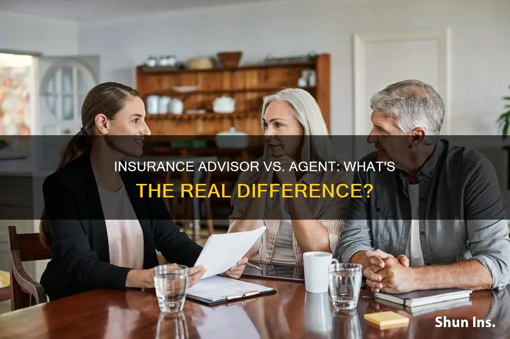 what is the difference between insurance advisor and insurance agent