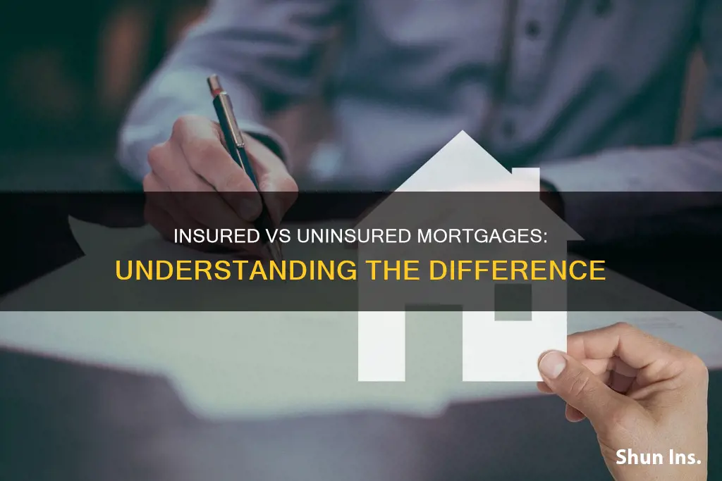 what is the difference between insured and uninsured mortgage