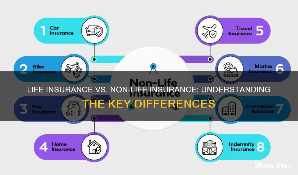 what is the difference between life and non life insurance