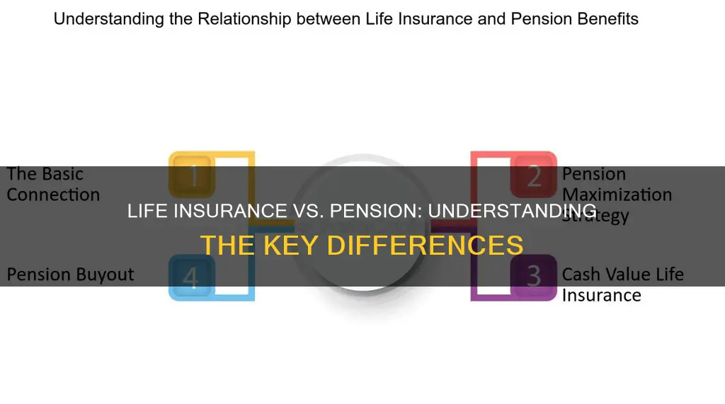 what is the difference between life insurance and a pension