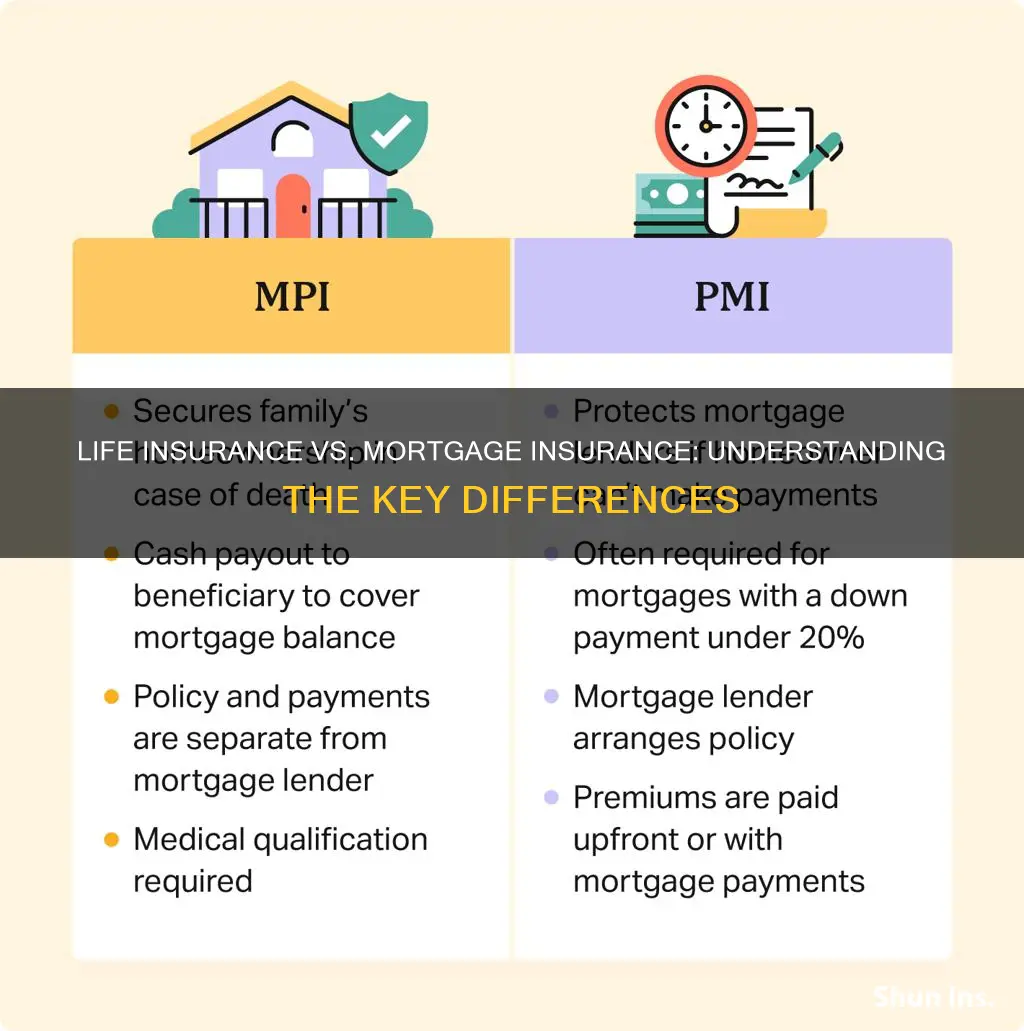 what is the difference between life insurance and mortgage insurance