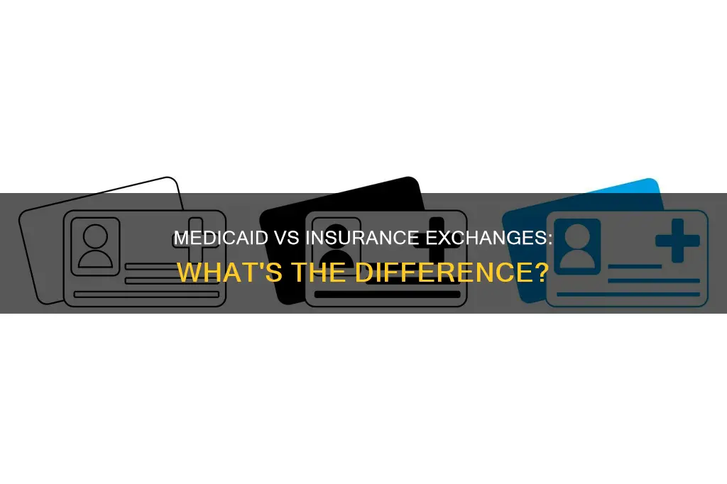 what is the difference between medicaid and the insurance exchanges