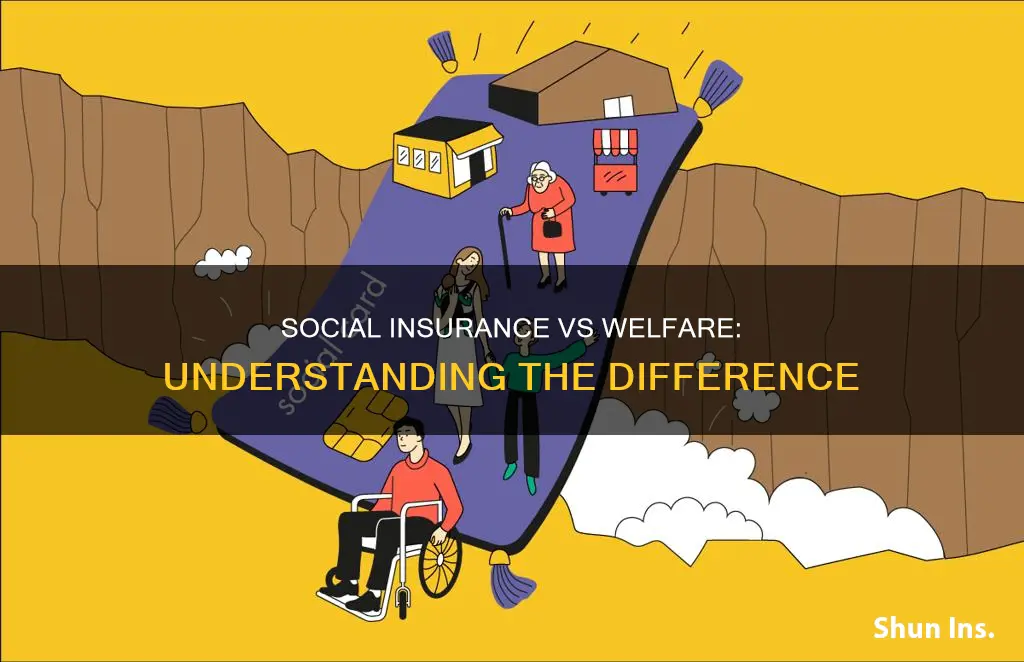 what is the difference between social insurance and welfare
