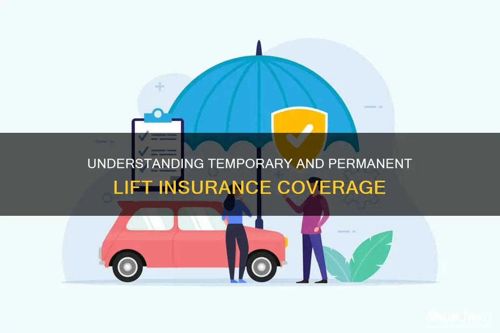 what is the difference between temporary and permanent lift insurance