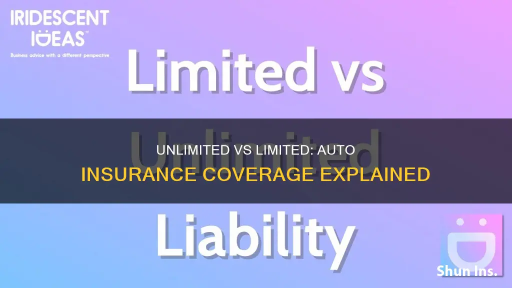 what is the difference between unlimited and limited auto insurance