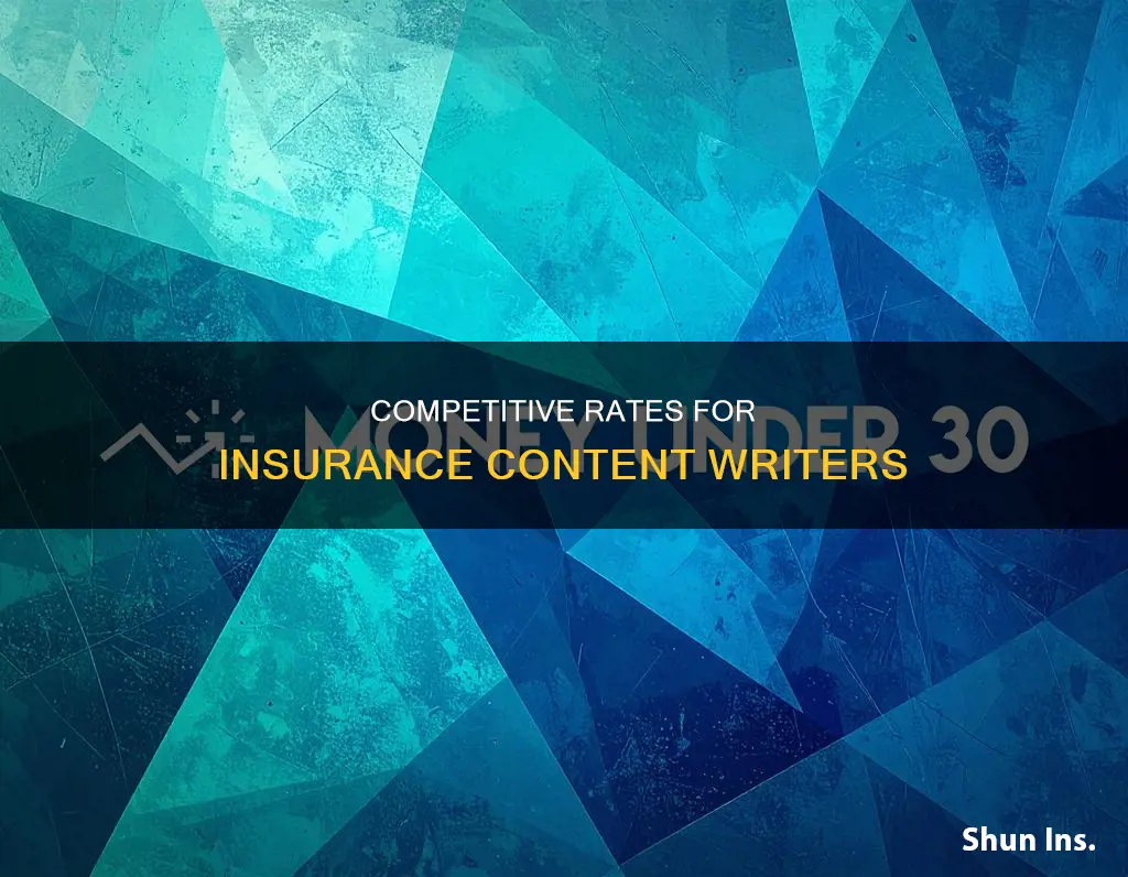 what is the going rate for an insurance writer