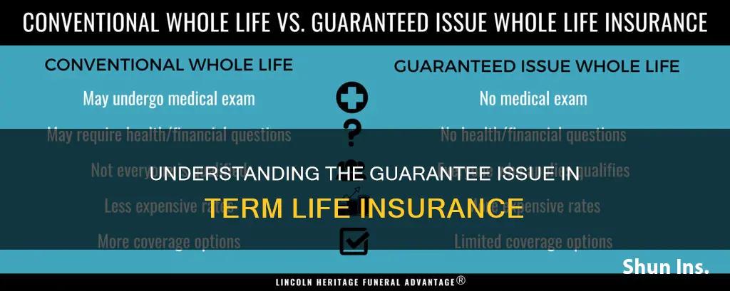 what is the guarantee issue on term life insurance