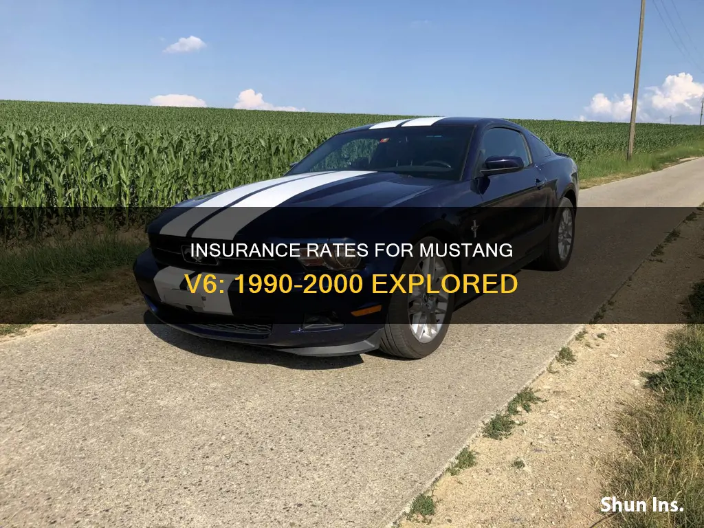 what is the insurance rates for a mustang v6 1990-2000