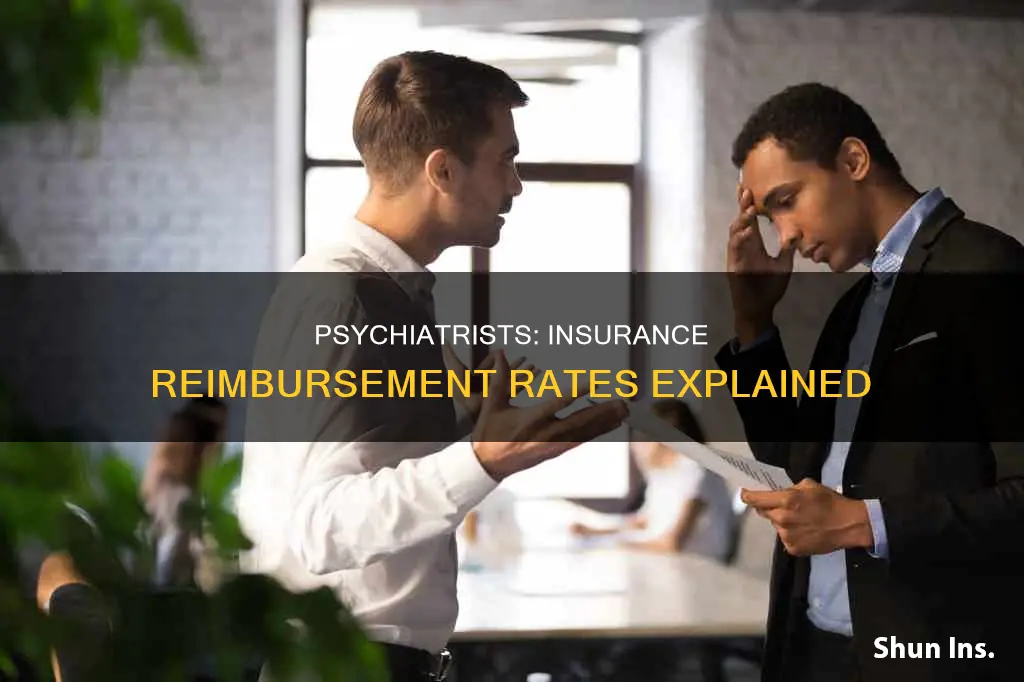what is the insurance reimbursement rates for psychiatrists