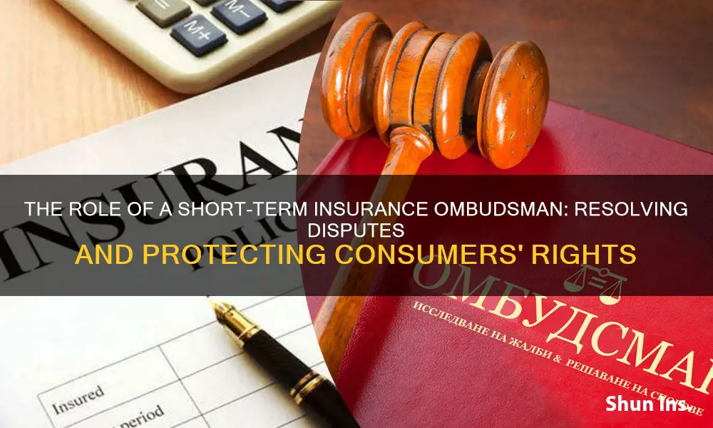 what is the job of short-term insurance ombudsman