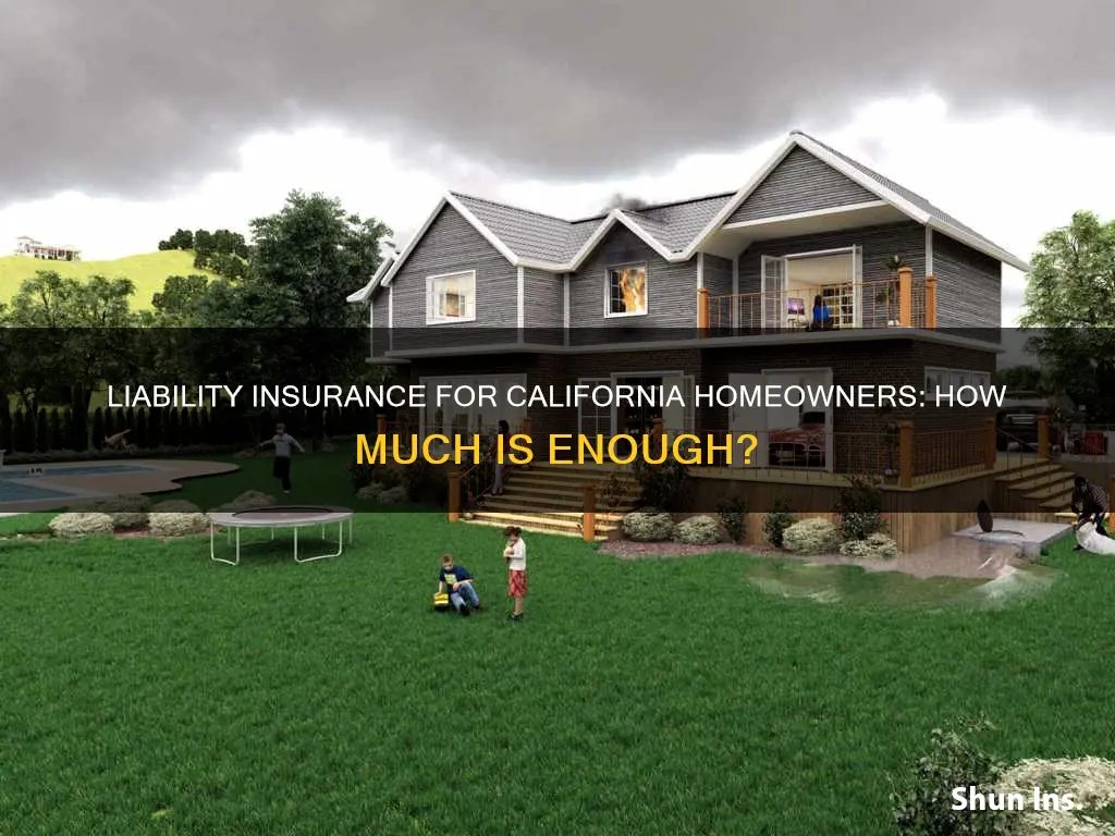 what is the minimum liablity insurance for homeowners in California