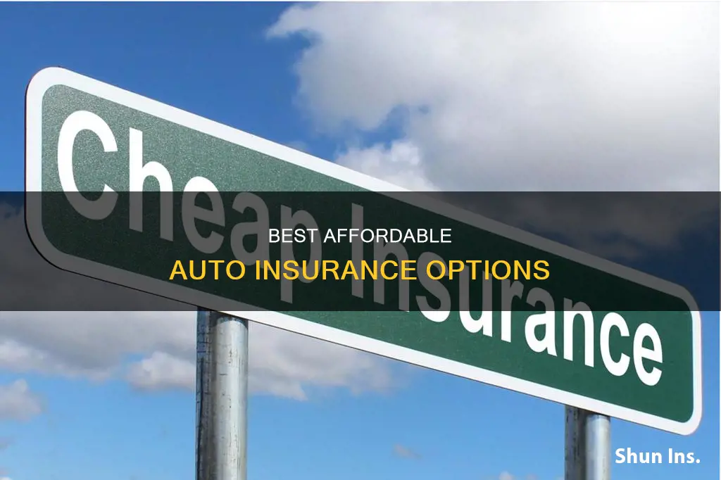 what is the most affordable auto insurance