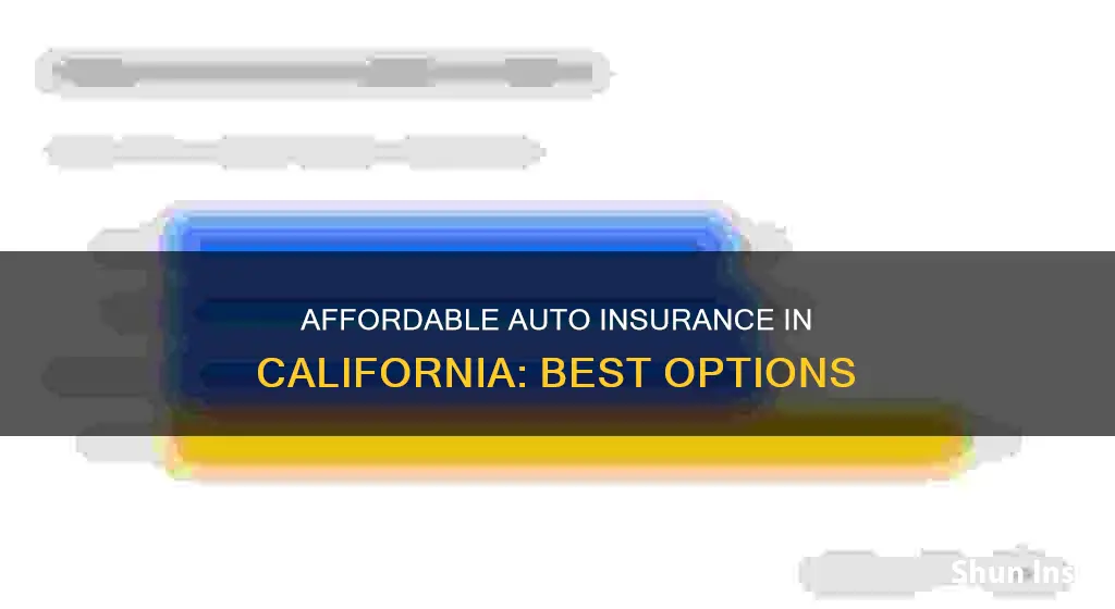 what is the most affordale auto insurance in ca