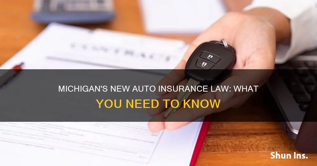 what is the new michigan auto insurance law