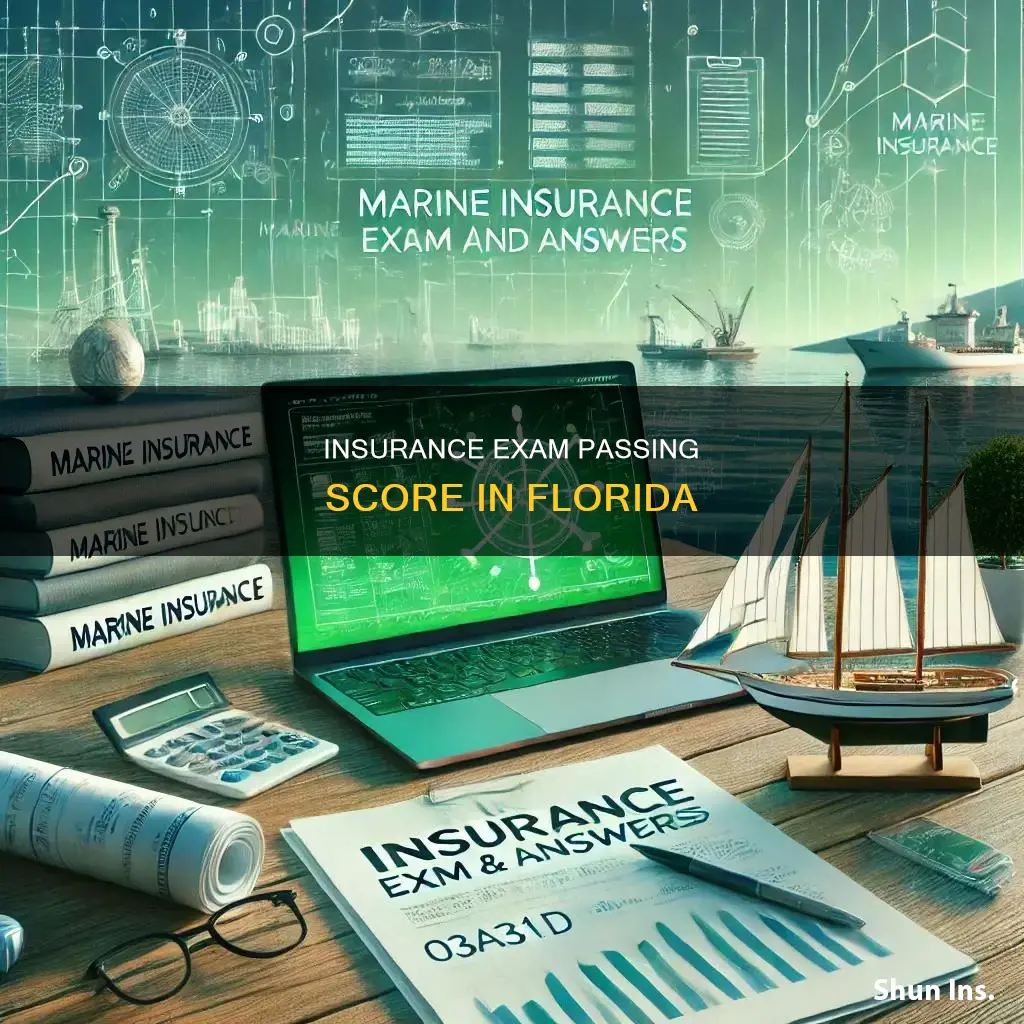 what is the passing score for florida insurance exam