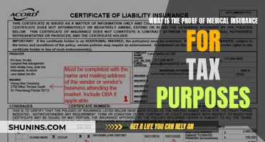 Medical Insurance Proof: Tax Deduction Requirements