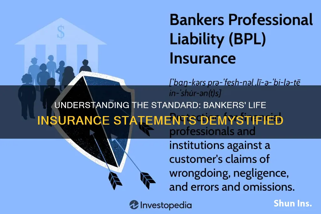 what is the standard on bankers life receiving insurance statements