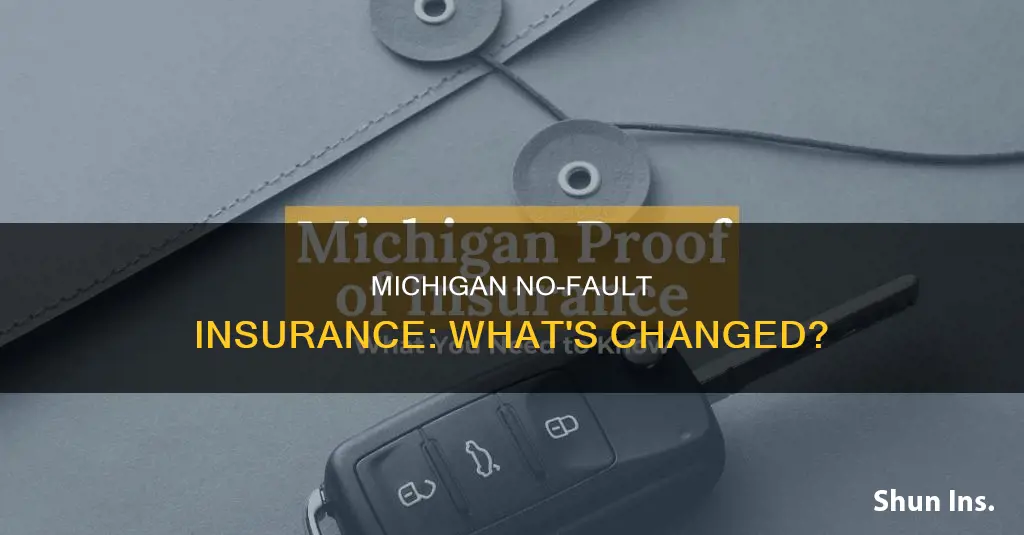 what is the status of mich no fault insurance changes