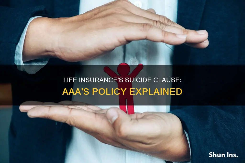 what is the suicide clause for aaa life insurance