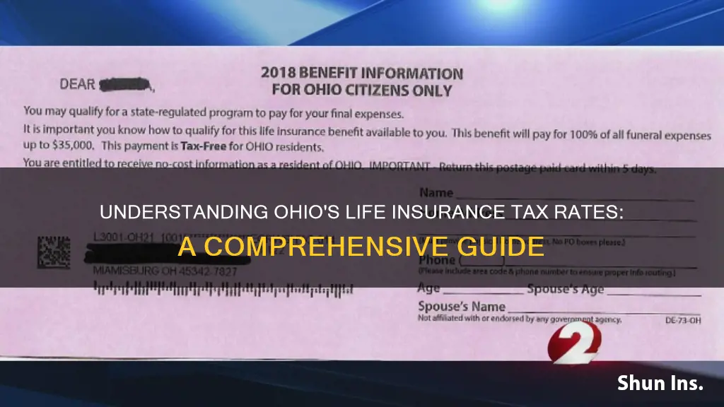 what is the tax rate in Ohio for life insurance