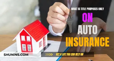 Title Purposes Only: Auto Insurance Explained in Simple Terms