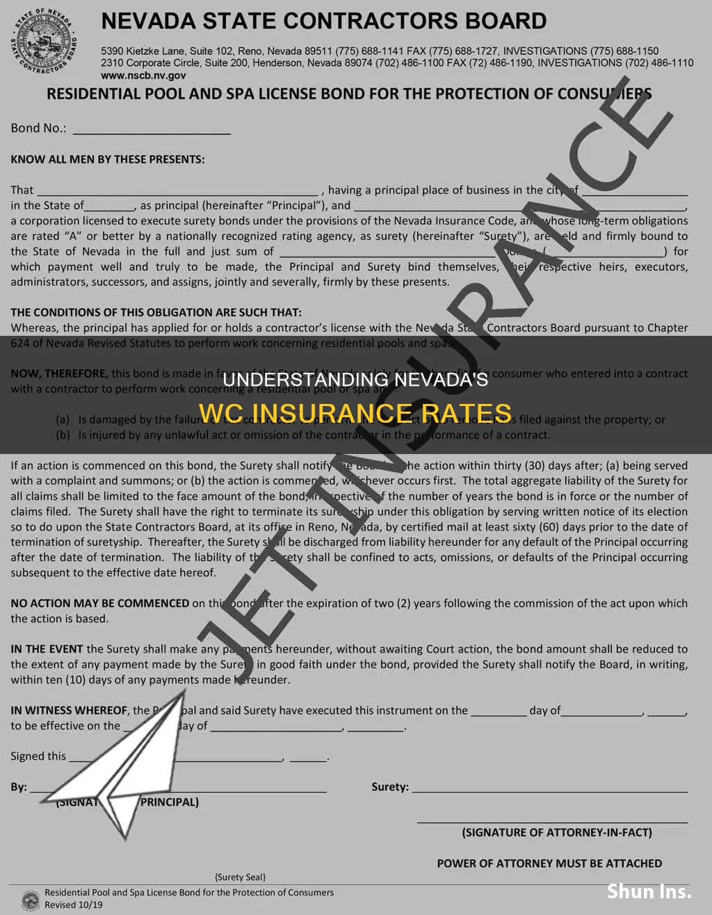 what is wc insurance rate nevada
