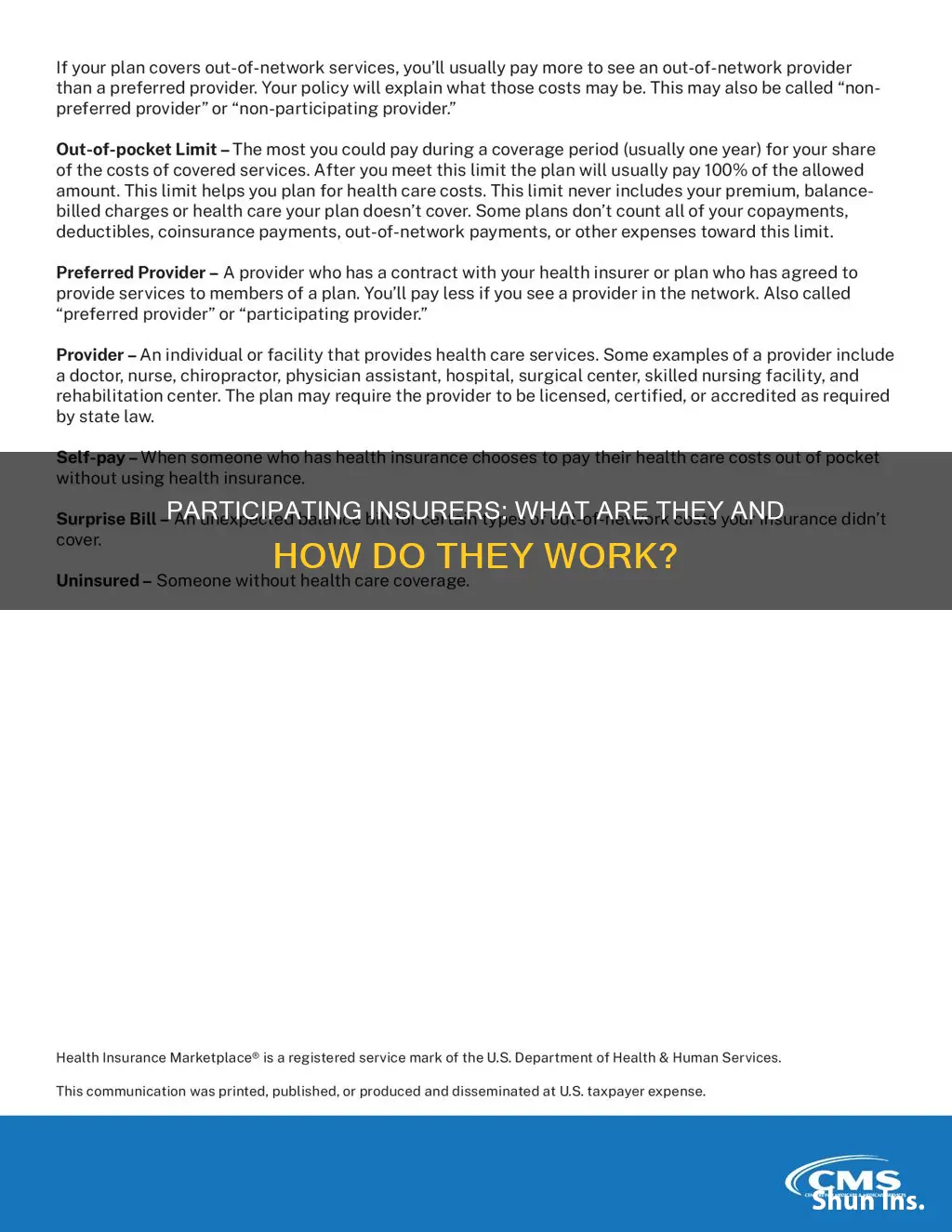 what kind is a participating insurer