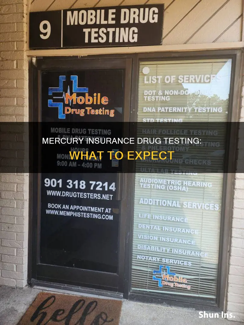 what kind of drug test does mecury insurance do