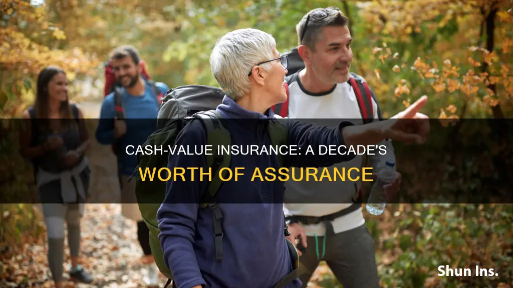 what kind of insurance assures cash value in 10 years
