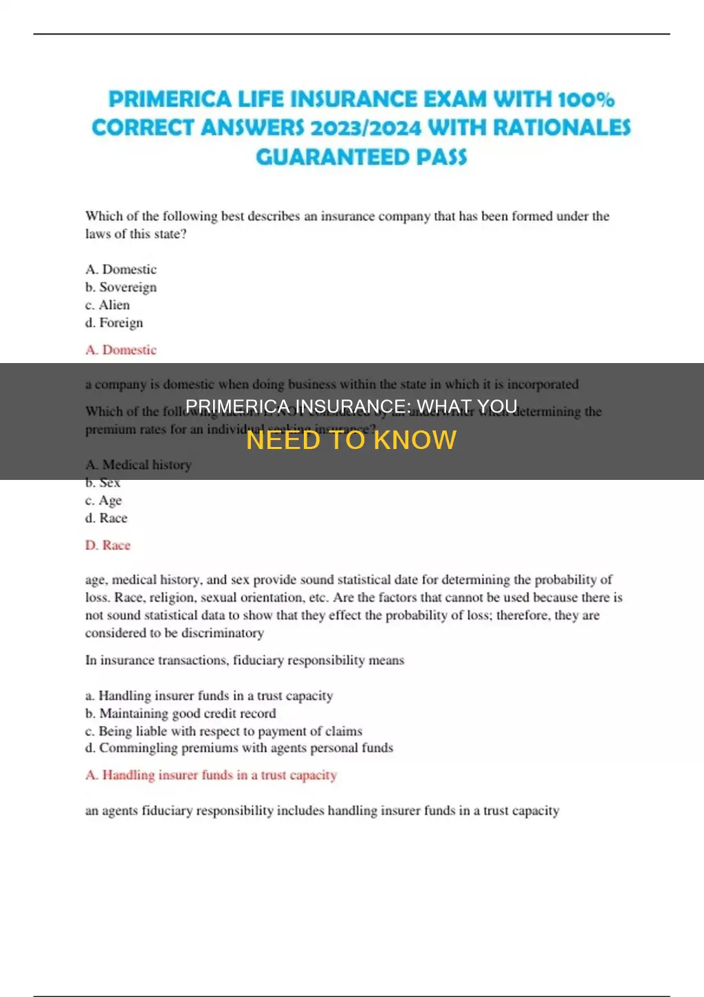 what kind of insurance is primerica