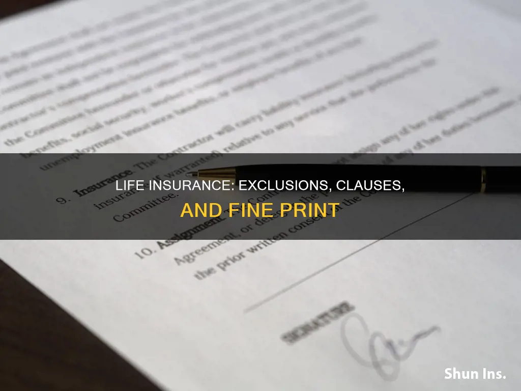 what life insurance doesn t cover