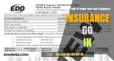 Disability Insurance: Where to Report on Form 1040