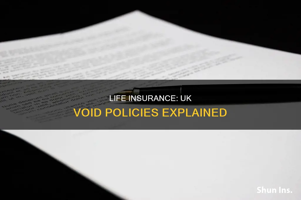 what makes life insurance void uk